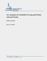 An Analysis of Charitable Giving and Donor Advised Funds