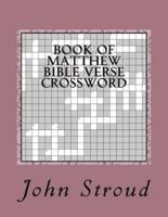 Book of Matthew Bible Verse Crossword