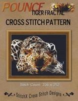 Pounce Tiger Fractal Cross Stitch Pattern