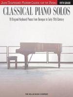 Thompson's Modern Course Classical Piano Solos Fifth Grade Piano Book