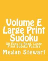 Volume E Large Print Sudoku