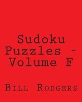 Sudoku Puzzles - Volume F