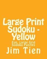 Large Print Sudoku - Yellow