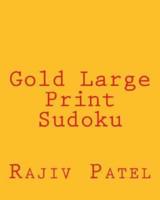 Gold Large Print Sudoku