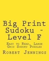 Big Print Sudoku - Level F