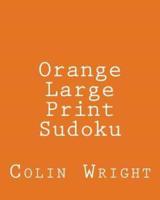 Orange Large Print Sudoku