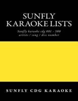 Sunfly Karaoke Lists