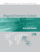 Regional Economic Outlook, May 2013: Asia and Pacific