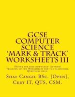 GCSE Computer Science 'Mark & Track' Worksheets III