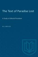 The Text of Paradise Lost