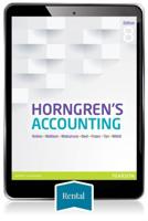 Horngren's Accounting eBook - 180 Day Rental