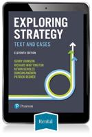 Exploring Strategy, Text and Cases eBook - 180 Day Rental