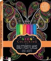 Neon Colouring Kit With 6 Highlighters: Butterflies