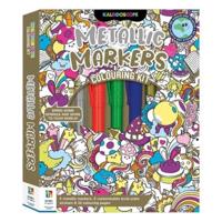 Kaleidoscope Colouring Kit Metallic Markers