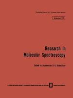 Research in Molecular Spectroscopy / Issledovaniya Po Molekulyarnoi Spektroskopii / ?Cc????bah?? ?O ?????Y???ho? ????T????????