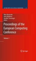 Proceedings of the European Computing Conference : Volume 1