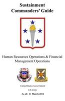 Sustainment Commander's Guide Human Resources Operations & Financial Management Operations