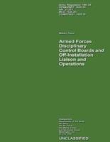 Armed Forces Disciplinary Control Boards and Off-Installation Liaison and Operations