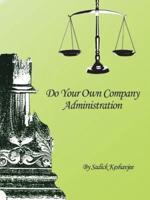 Do Your Own Company Administration