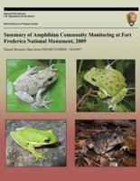 Summary of Amphibian Community Monitoring at Fort Frederica National Monument, 2009