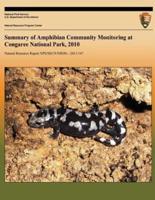 Summary of Amphibian Community Monitoring at Congaree National Park, 2010