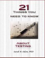 21 Things You Need to KNOW about Testing Workbook