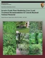 Invasive Exotic Plant Monitoring (Year 2) and Treatment Recommendations for Lincoln Boyhood National Memorial