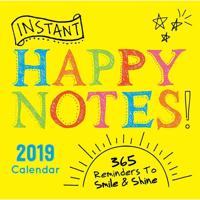 2019 Instant Happy Notes Boxed Calendar