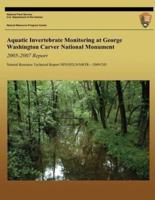 Aquatic Invertebrate Monitoring at George Washington Carver National Monument