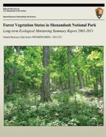 Forest Vegetation Status in Shenandoah National Park
