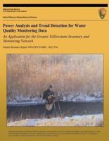 Power Analysis and Trend Detection for Water Quality Monitoring Data