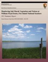 Monitoring Salt Marsh Vegetation and Nekton at William Floyd Estate, Fire Island National Seashore