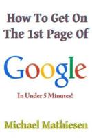 How to Get on the 1st Page of Google