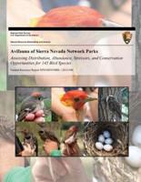 Avifauna of Sierra Nevada Network Parks
