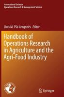 Handbook of Operations Research in Agriculture and the Agri-Food Industry