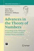 Advances in the Theory of Numbers : Proceedings of the Thirteenth Conference of the Canadian Number Theory Association