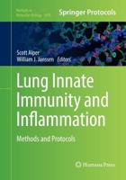 Lung Innate Immunity and Inflammation