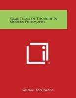 Some Turns of Thought in Modern Philosophy