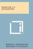 Essays of J. A. Schumpeter