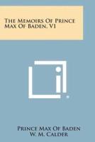 The Memoirs of Prince Max of Baden, V1