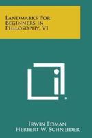 Landmarks for Beginners in Philosophy, V1