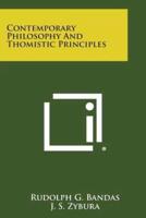 Contemporary Philosophy and Thomistic Principles