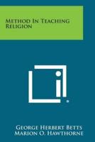 Method in Teaching Religion