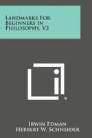 Landmarks for Beginners in Philosophy, V2
