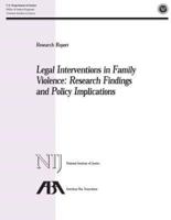 Legal Interventions in Family Violence