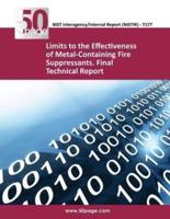 Limits to the Effectiveness of Metal-Containing Fire Suppressants. Final Technical Report (Nistir 7177)