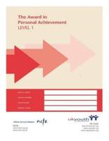 Award in Personal Achievement Workbook Level 1