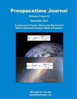 Prespacetime Journal Volume 4 Issue 11