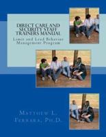 Direct Care and Security Staff Trainers Manual