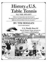 History of U.S. Table Tennis Volume 8